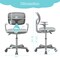 Kids Ergonomic Swivel Mesh Study Desk Chair with Y-Shaped Lumbar Support and Wheels